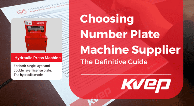 choosing number plate machine supplier