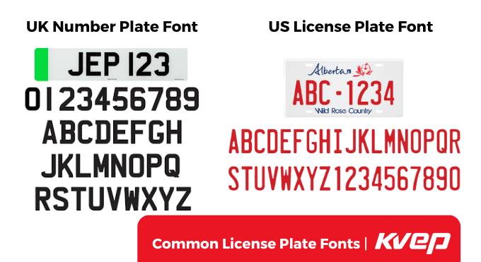 common license plate font2