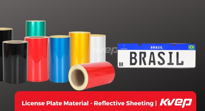 kvep license plate material reflective sheeting