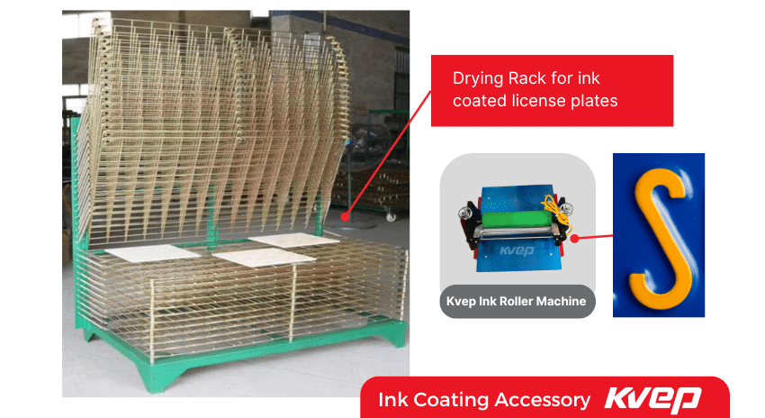 kvep ink roller coating machine accessory of drying rack
