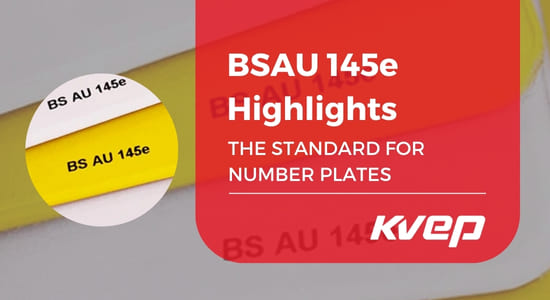 BSAU 145e number plate standard Quick Guide