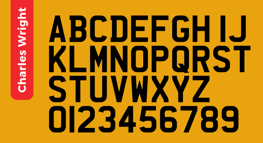 charles wright font for uk number plates